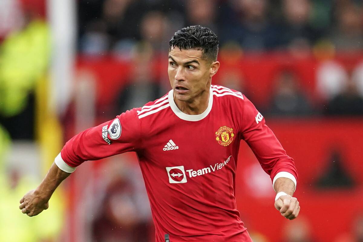 Cristiano Ronaldo, seen in 2021. (AP Photo/Dave Thompson)