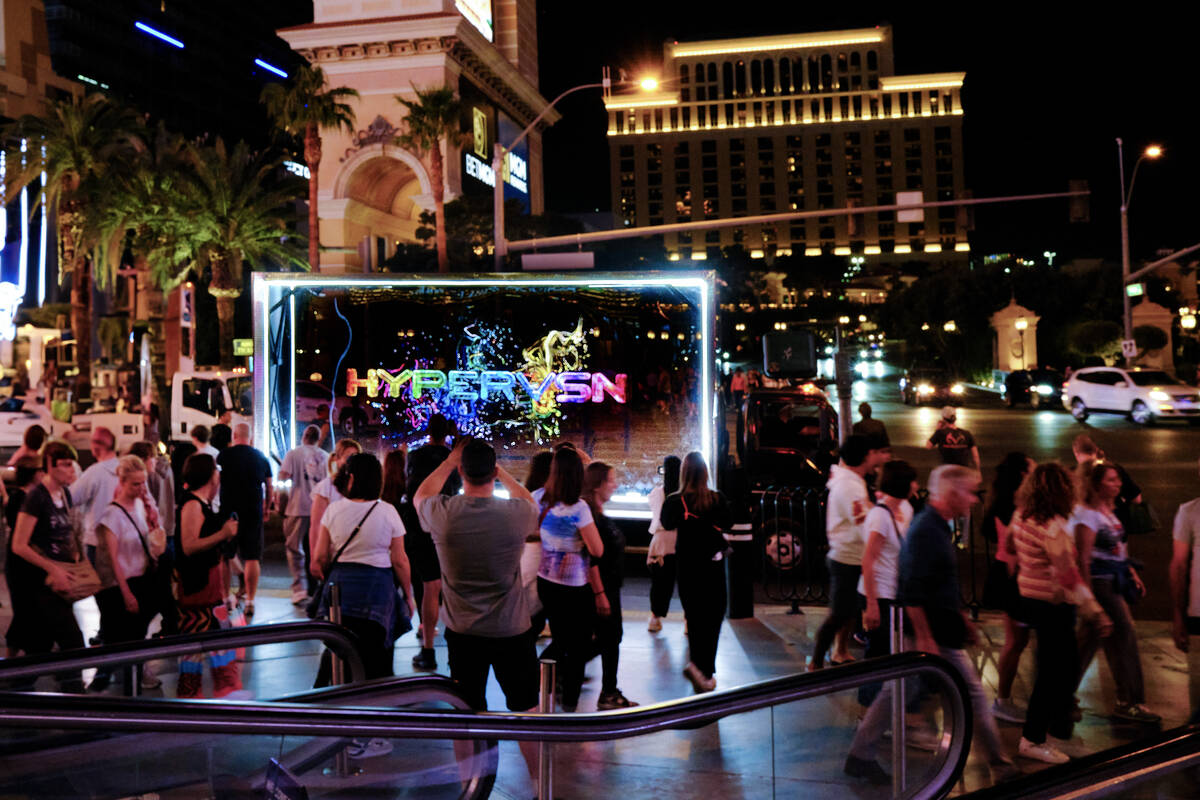 The world’s first three-dimensional holographic truck is now in Las Vegas. (FLO Advertising)