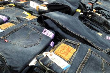 Costco sometimes carries well-known brands like Levi’s. (Shutterstock)