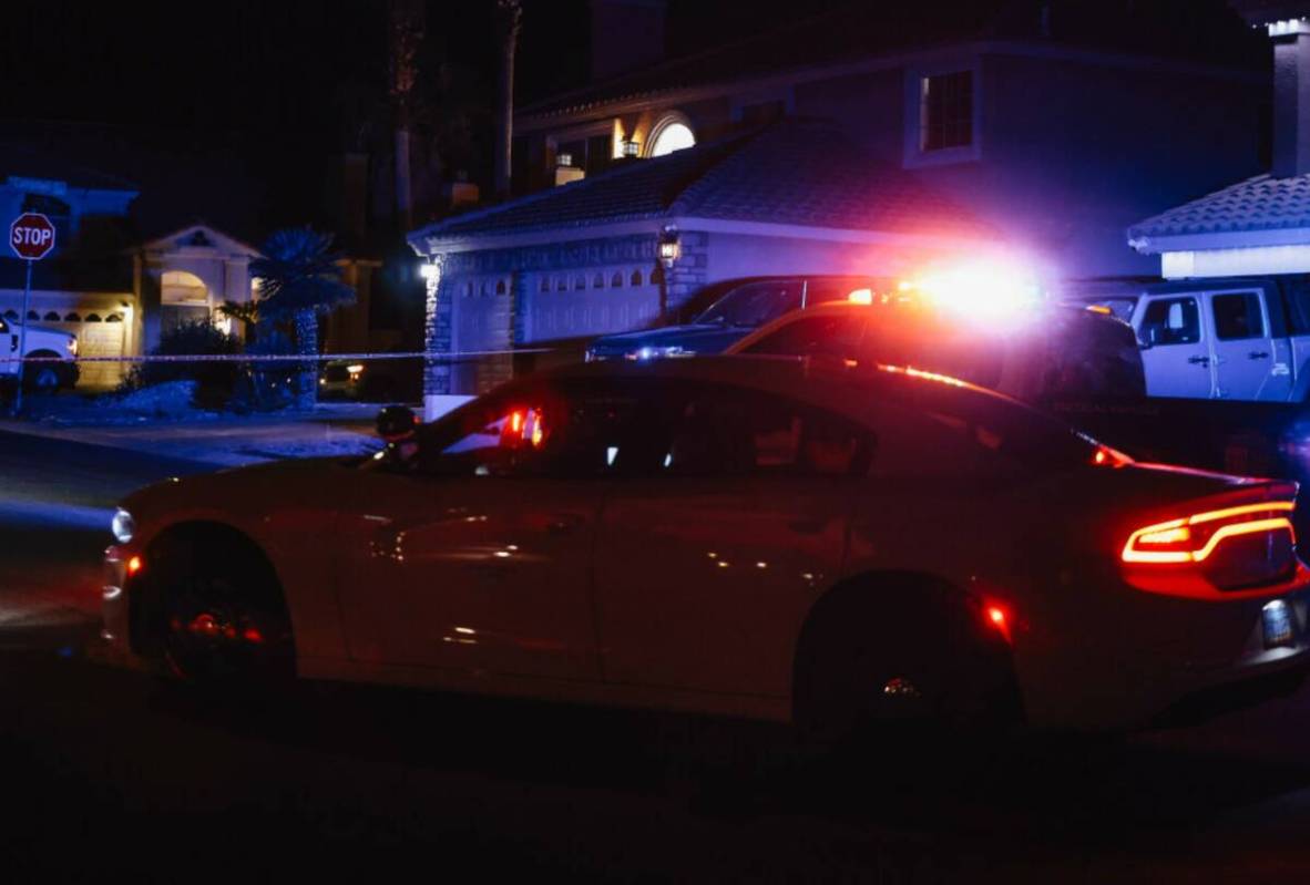 Police investigate a homicide in the 3600 block of North Campbell Road Thursday, May 29, 2025, ...