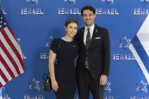 This undated handout photo provided by the embassy of Israel in the U.S. shows staff members of ...