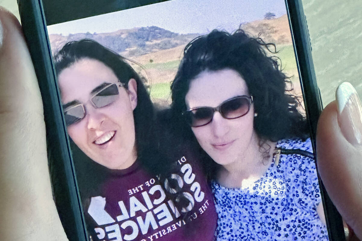 In this Sept., 2018 selfie image provided by Emma Tsurkov, right, she and her sister Elizabeth ...