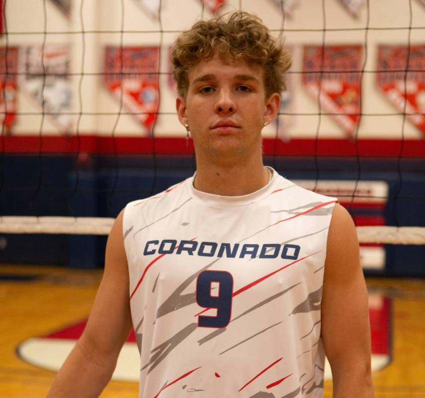 Coronado's Deacon Menlove is a member of the Nevada Preps All-Southern Nevada boys volleyball team.