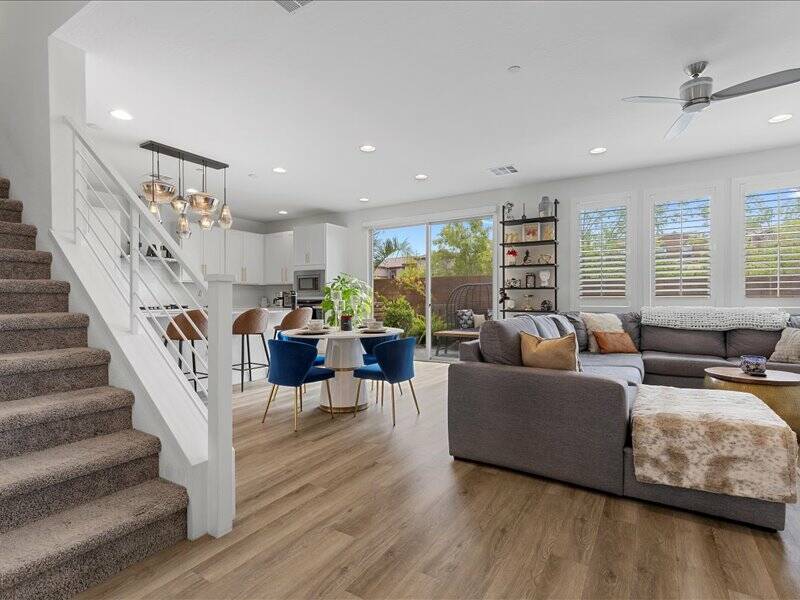 This three-story “luxury townhome,” according to the listing, at 11315 Gravitation Drive is ...