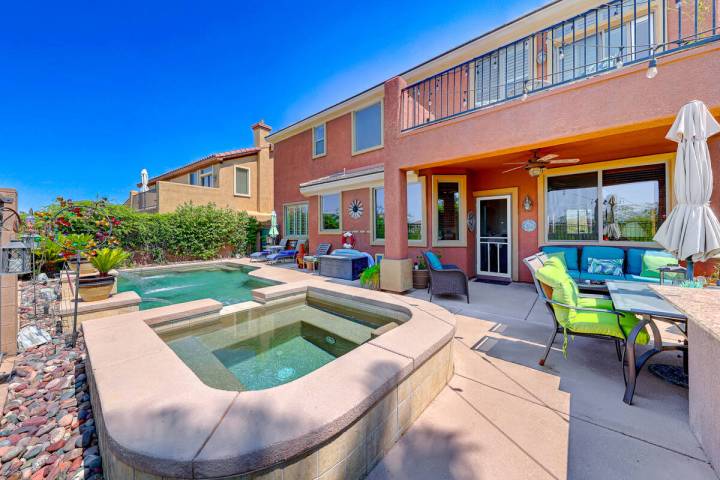 Located in Anthem Highlands at 2733 Auchmull St. and built in 2008, this home sits on an elevat ...