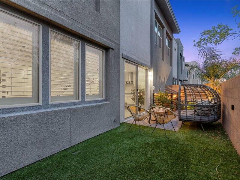 This three-story “luxury townhome,” according to the listing, at 11315 Gravitation Drive is ...