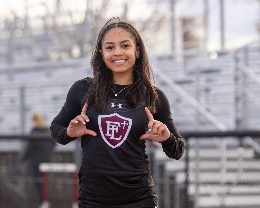 Faith Lutheran's Aliyah Maese is a member of the Nevada Preps All-Southern Nevada girls track a ...