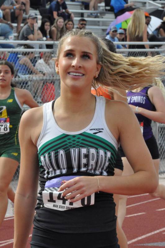 Palo Verde's Berklie Ahlander is a member of the Nevada Preps All-Southern Nevada girls track a ...