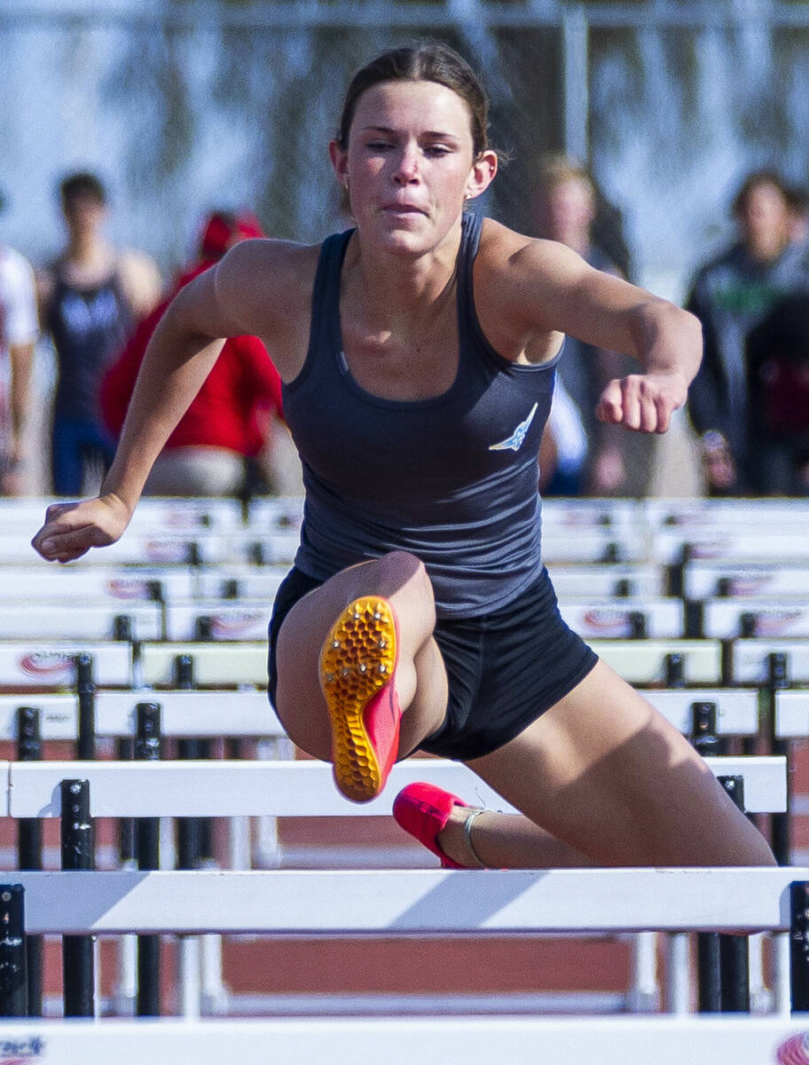 Foothill's Sydney Gibson is a member of the Nevada Preps All-Southern Nevada girls track and fi ...