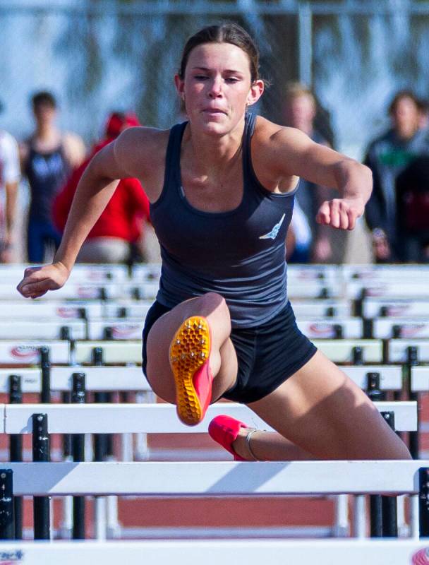 Foothill's Sydney Gibson is a member of the Nevada Preps All-Southern Nevada girls track and fi ...
