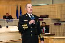 Scott Vivier was sworn in as the Henderson Fire Department's new fire chief on Tuesday, Oct. 1, ...