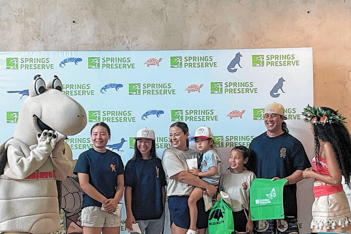 From left to right: Mojave Max; Paige Soranaka, 16; Parker Soranaka, 12; Amber Soranaka; Paetyn ...