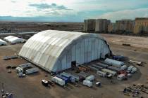 A building near the South Point which is a planned soundstage for “Beast Games” i ...