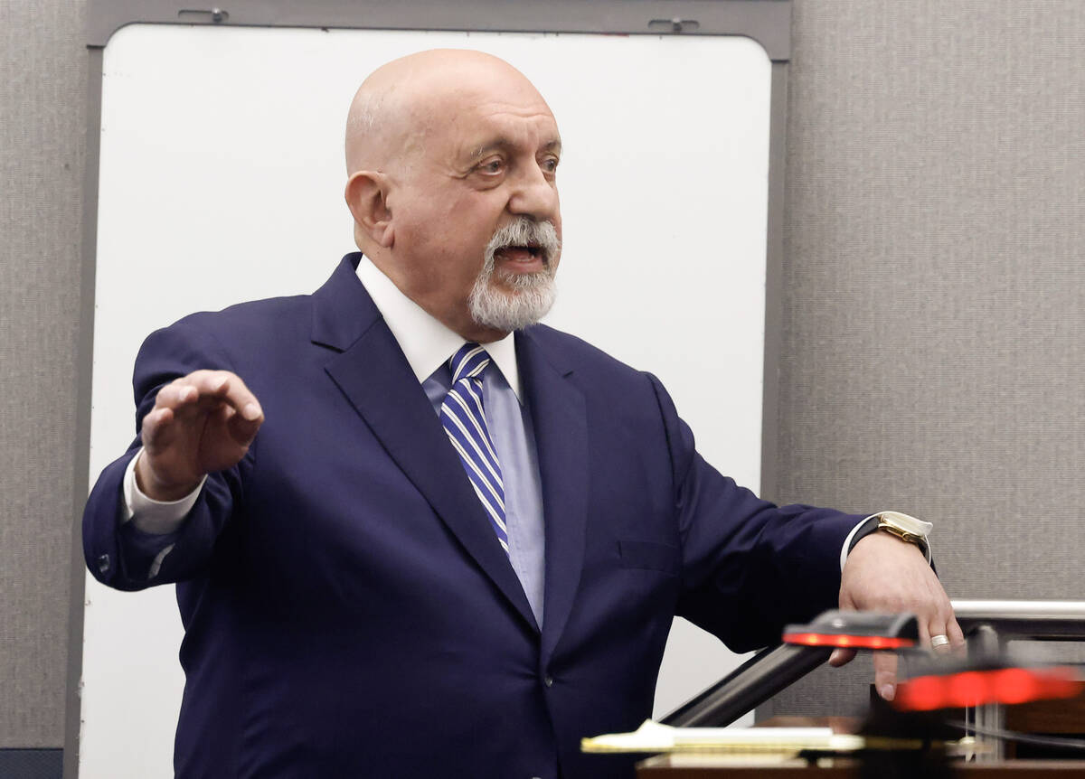Attorney Dominic Gentile, representing Adolfo Orozco, a former Alpine Motel owner who pleaded g ...