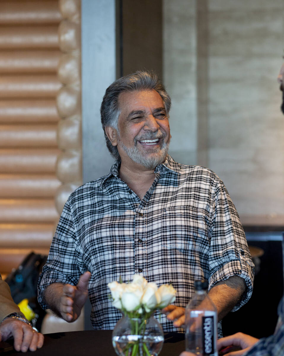 Khusrow Roohani, owner of Seven Valleys Realty & Construction, mingles during an event for the ...