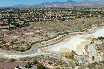 The shuttered Silverstone golf course in northwest Las Vegas is seen on Tuesday, May 20, 2025. ...