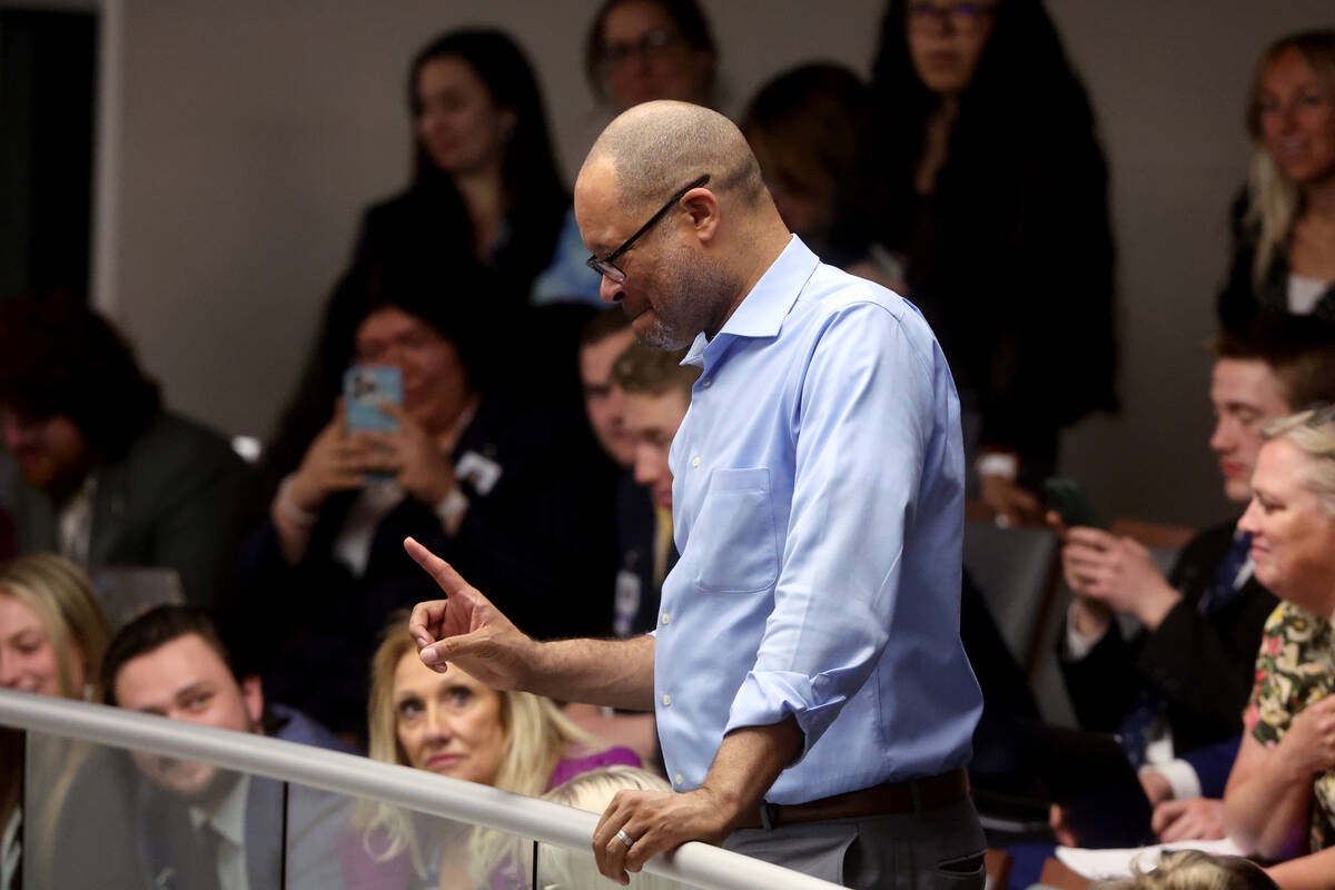 Attorney General Aaron Ford declines to get involved in a legal dispute regarding the Senate pa ...