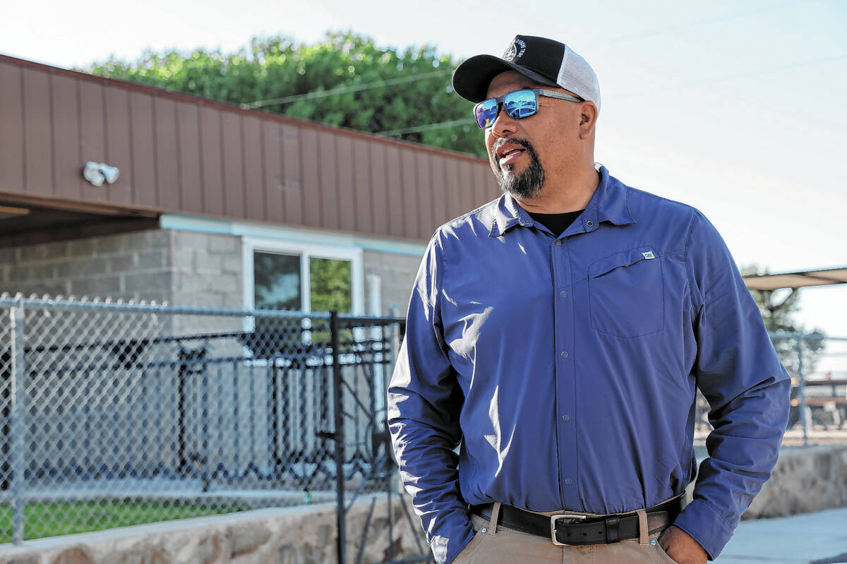 Duckwater Shoshone Tribe Tribal Historic Preservation Officer Warren Graham talks at tribal hea ...