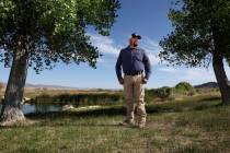Duckwater Shoshone Tribe Tribal Historic Preservation Officer Warren Graham walks at the Duckwa ...