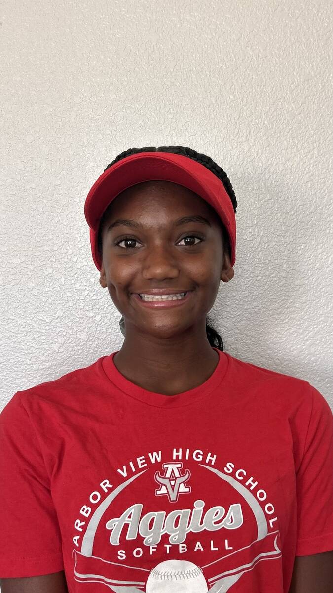 Arbor View's Malaya Tellis is a member of the Nevada Preps All-Southern Nevada softball team.