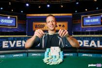 Benny Glaser won the $1,500 buy-in Dealers Choice tournament at the World Series of Poker on Mo ...