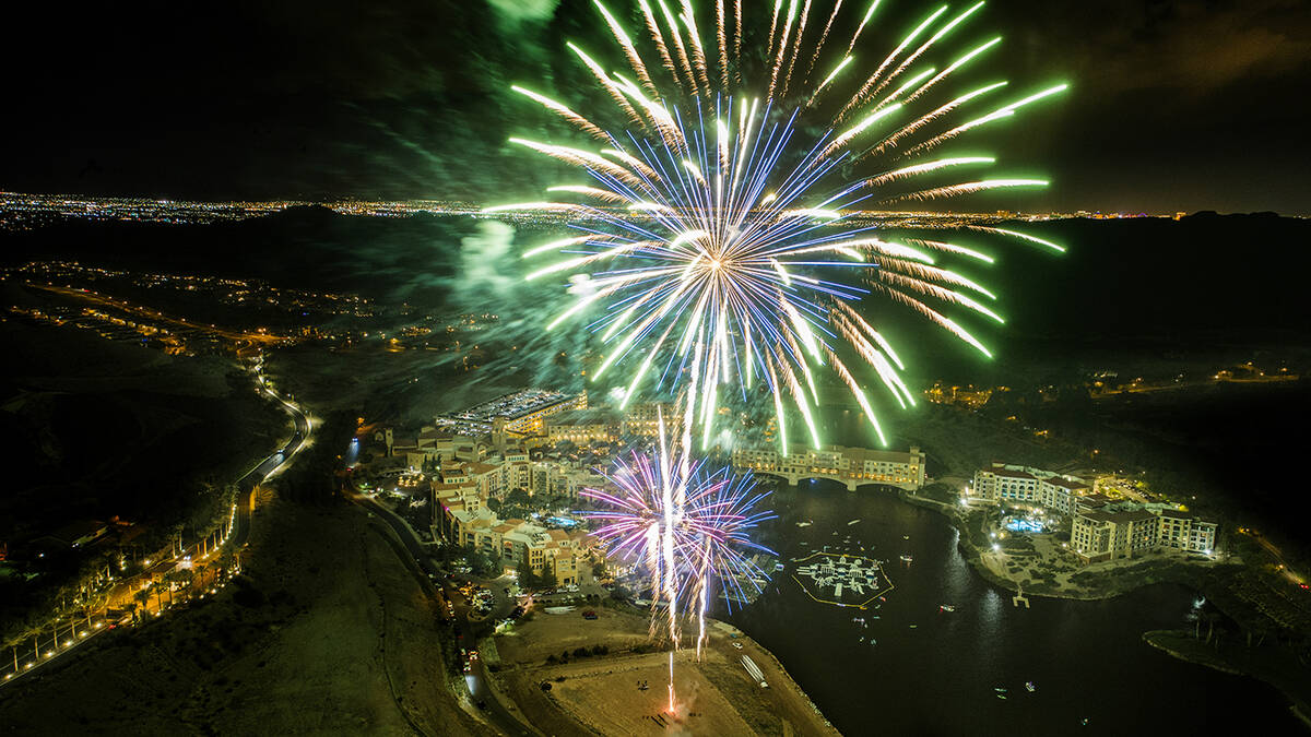 Lake Las Vegas and the city of Henderson will present the annual lakeside Fourth of July firewo ...