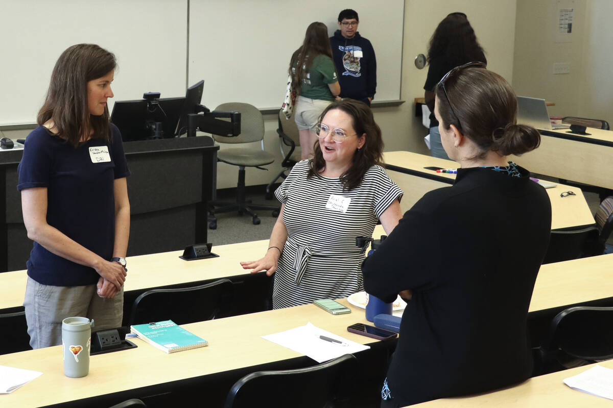 Attendees brainstorm solutions to urban heat challenges at the Northern Nevada Heat Summit at t ...