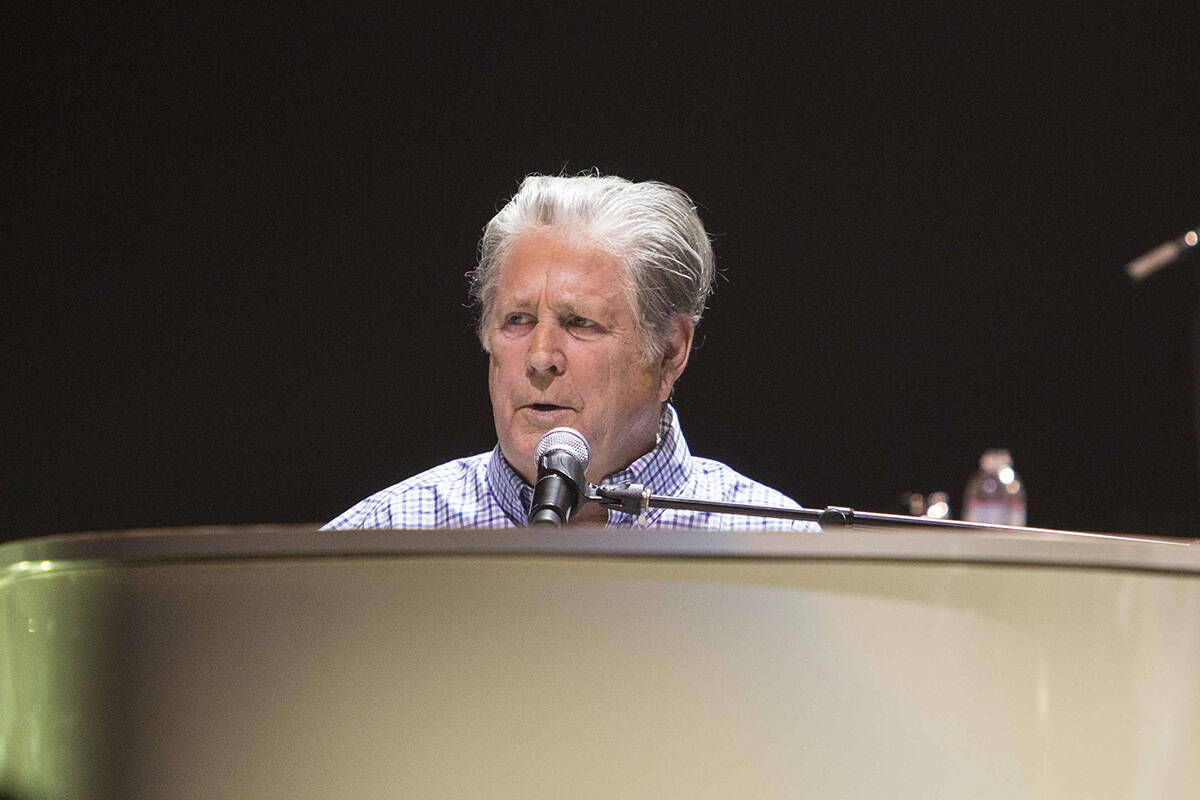 Brian Wilson from The Beach Boys performs at the Fox Theatre on Friday, June 26, 2015, in Atlan ...