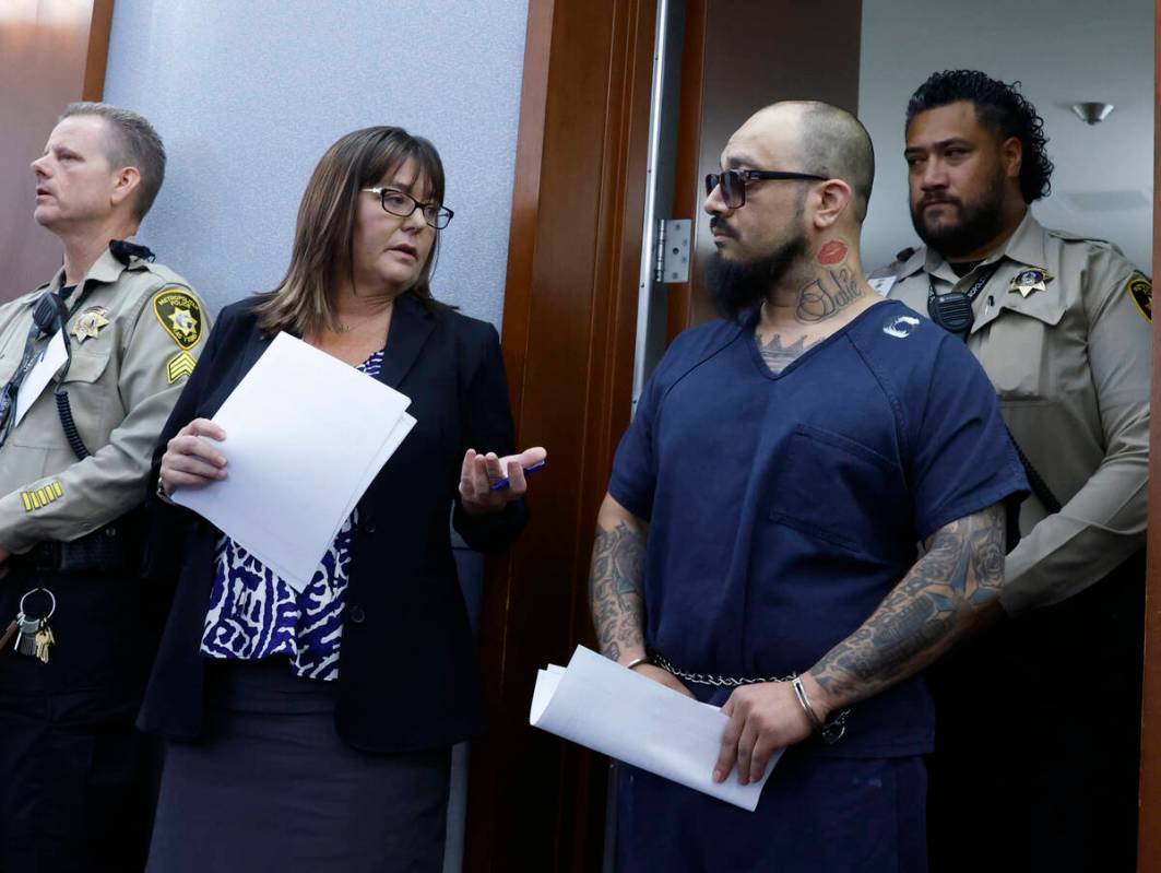 Manuel Ruiz, second right, arrested in connection with the livestreamed killing of two people i ...