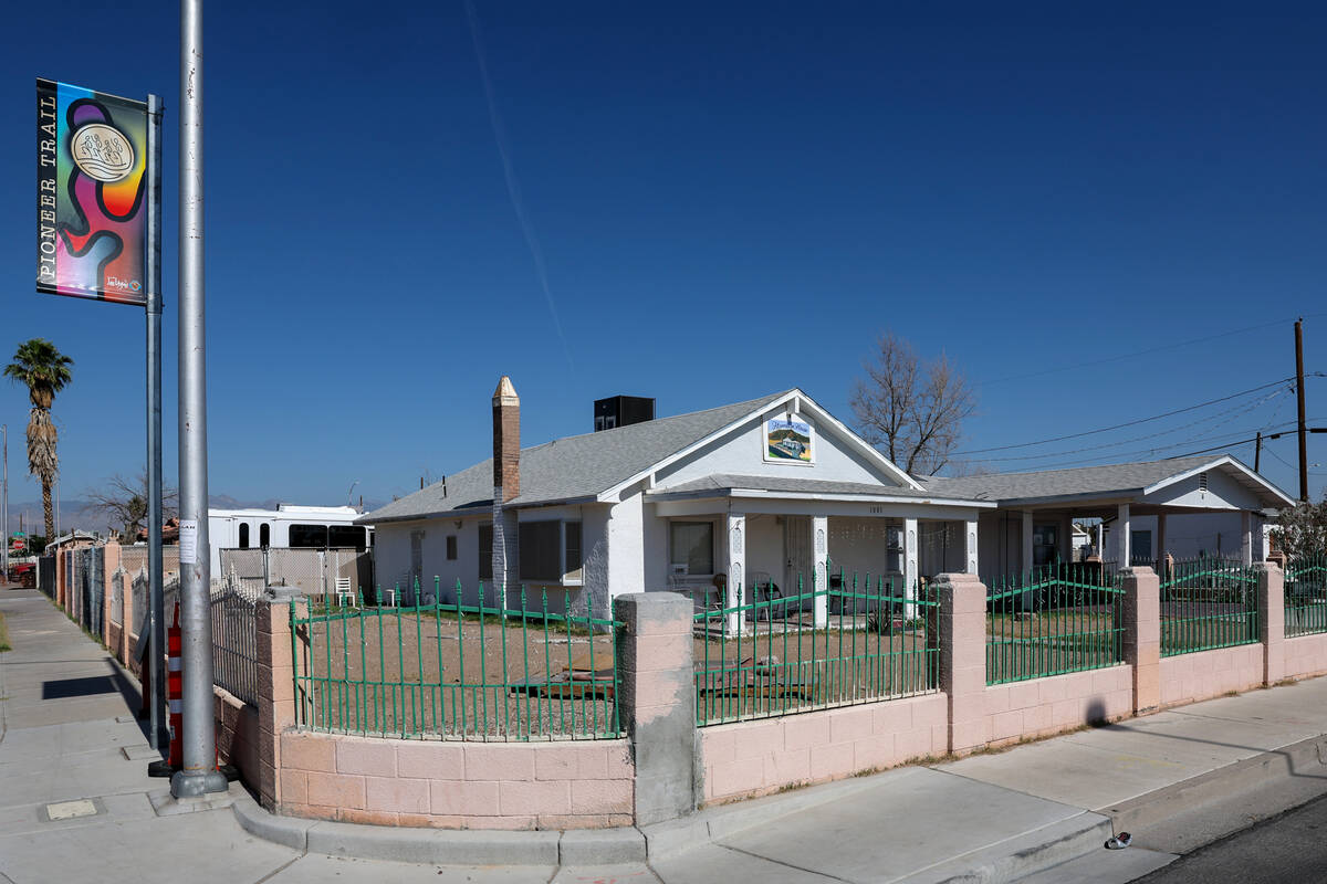 The Harrison Guest House is shown on F Street in the Historic Westside in Las Vegas Wednesday, ...