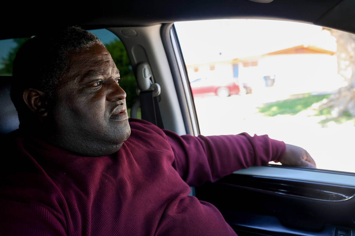 Timothy Hicks, 57, who lived his whole life in the Historic Westside, drives through the area W ...