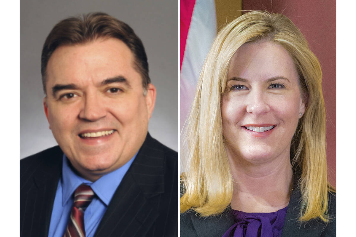 This combo photo shows victims of the alleged political attack in Minnesota—from left, Senato ...