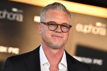 Eric Dane arrives at a promotional event for the series "Euphoria" in Los Angeles on April 20, ...