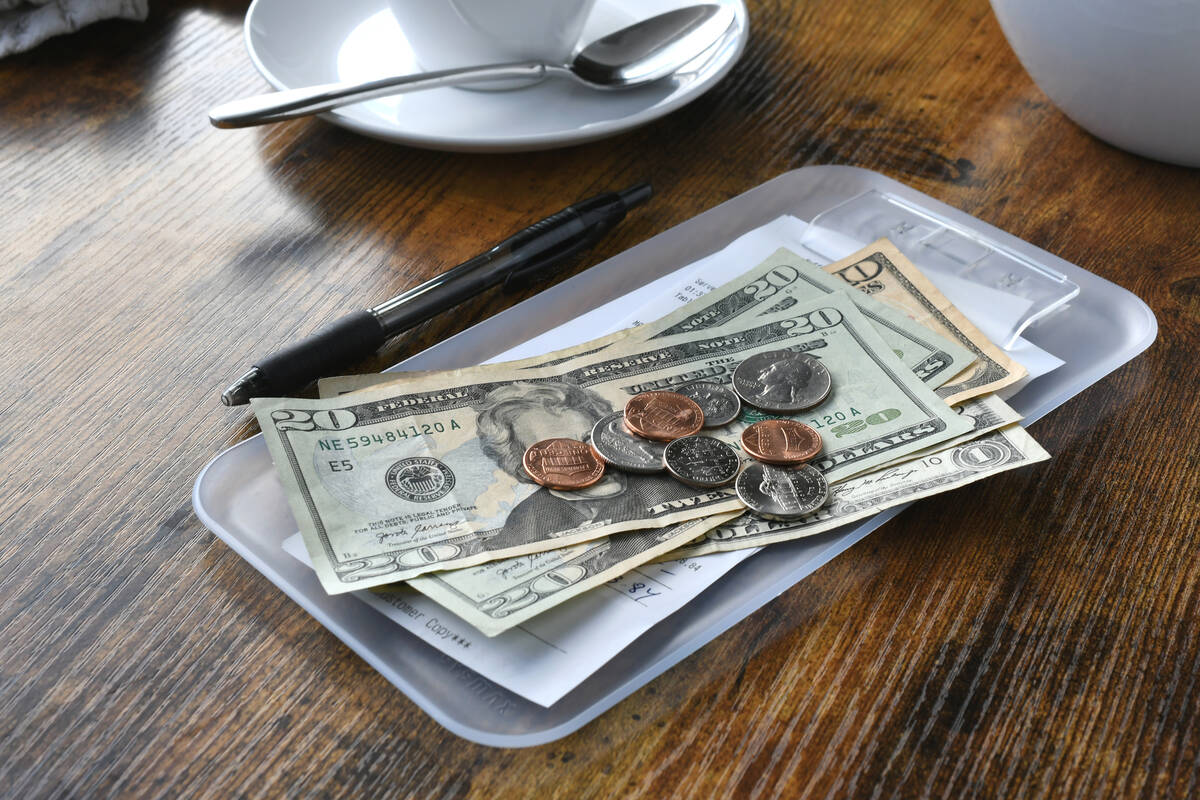 Despite Las Vegas being a culinary destination, the state ranks No. 29 when it comes to tipping ...