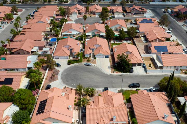 The Las Vegas Valley is leading the nation for the rise in the number of homes for sale year ov ...