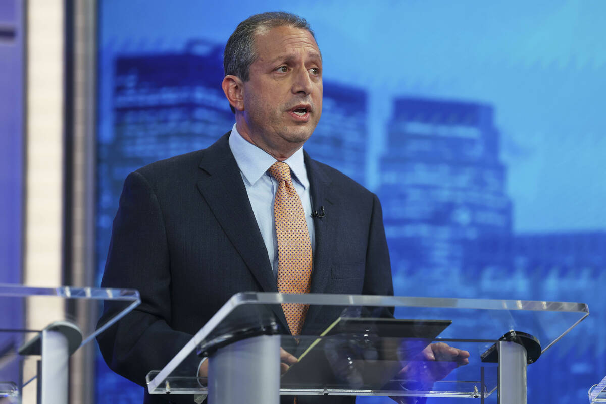 Democratic mayoral candidate Brad Lander speaks during a Democratic mayoral primary debate, Wed ...