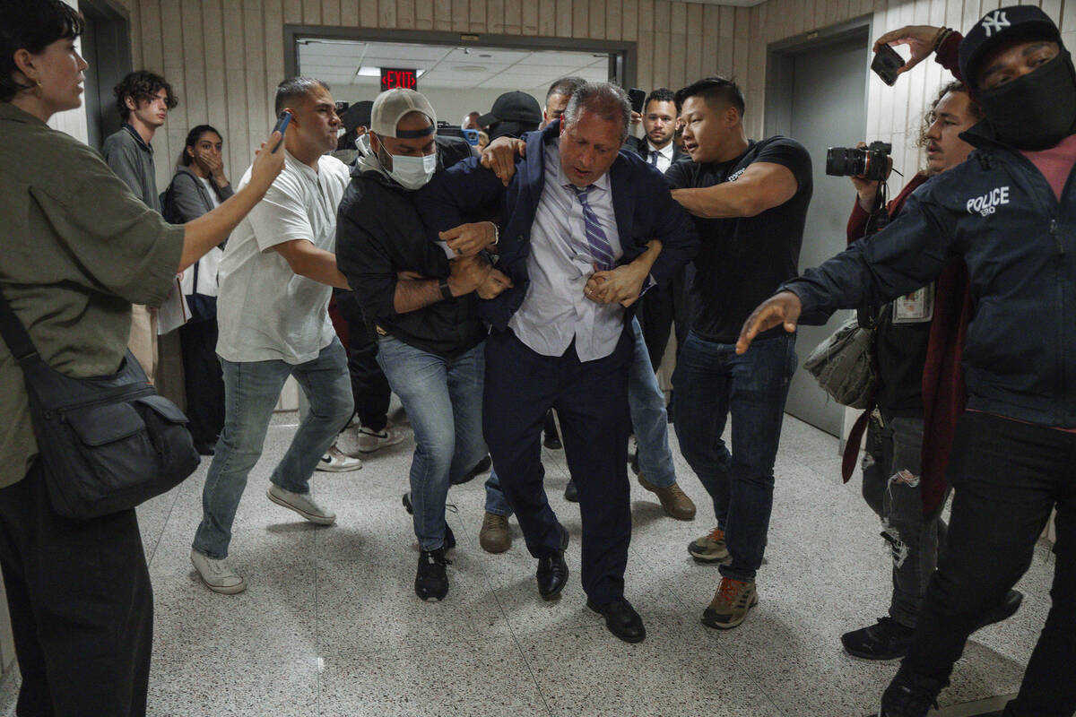 New York City Comptroller Brad Lander is placed under arrest by Immigration and Customs Enforce ...