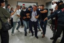 New York City Comptroller Brad Lander is placed under arrest by Immigration and Customs Enforce ...