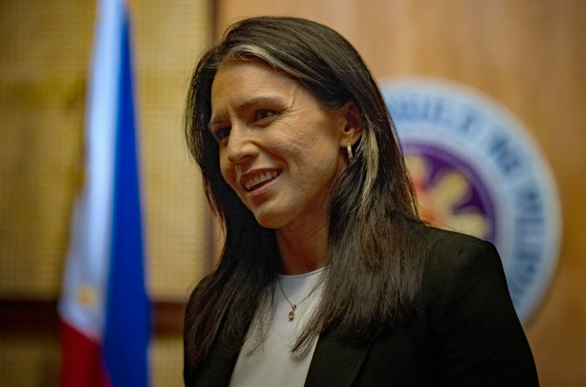 U.S. Director of National Intelligence Tulsi Gabbard departs following a closed door meeting wi ...