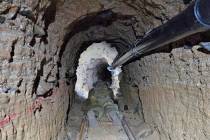 An uncompleted smuggling tunnel between Tijuana and Otay Mesa uncovered by the U.S. Border Patr ...