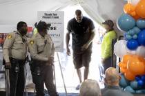 Shaquille O’Neal arrives for a press conference and groundbreaking of the Shaquille O'Ne ...
