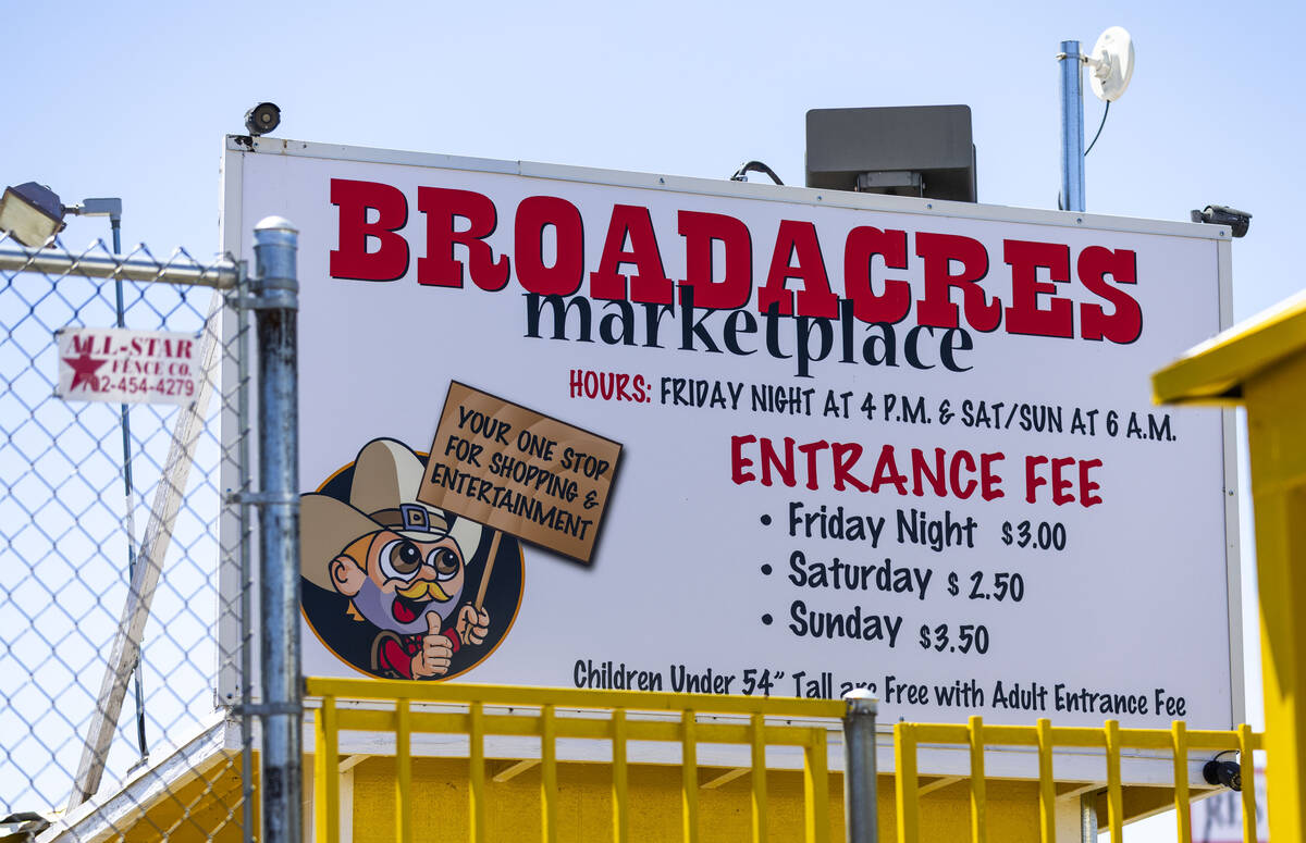 Broadacres Marketplace in North Las Vegas was closed due to "fears and uncertainty" in the loca ...