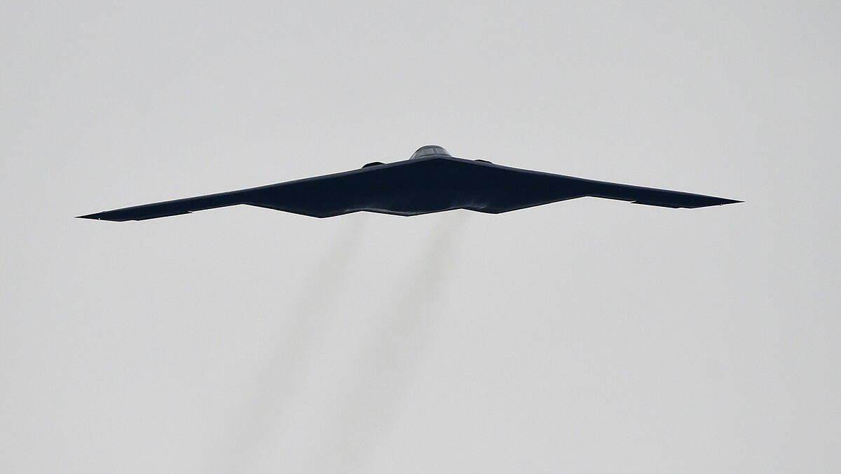 FILE - In this Oct. 25, 2015, file photo, a U.S. Air Force B2 Spirit stealth bomber performs a ...