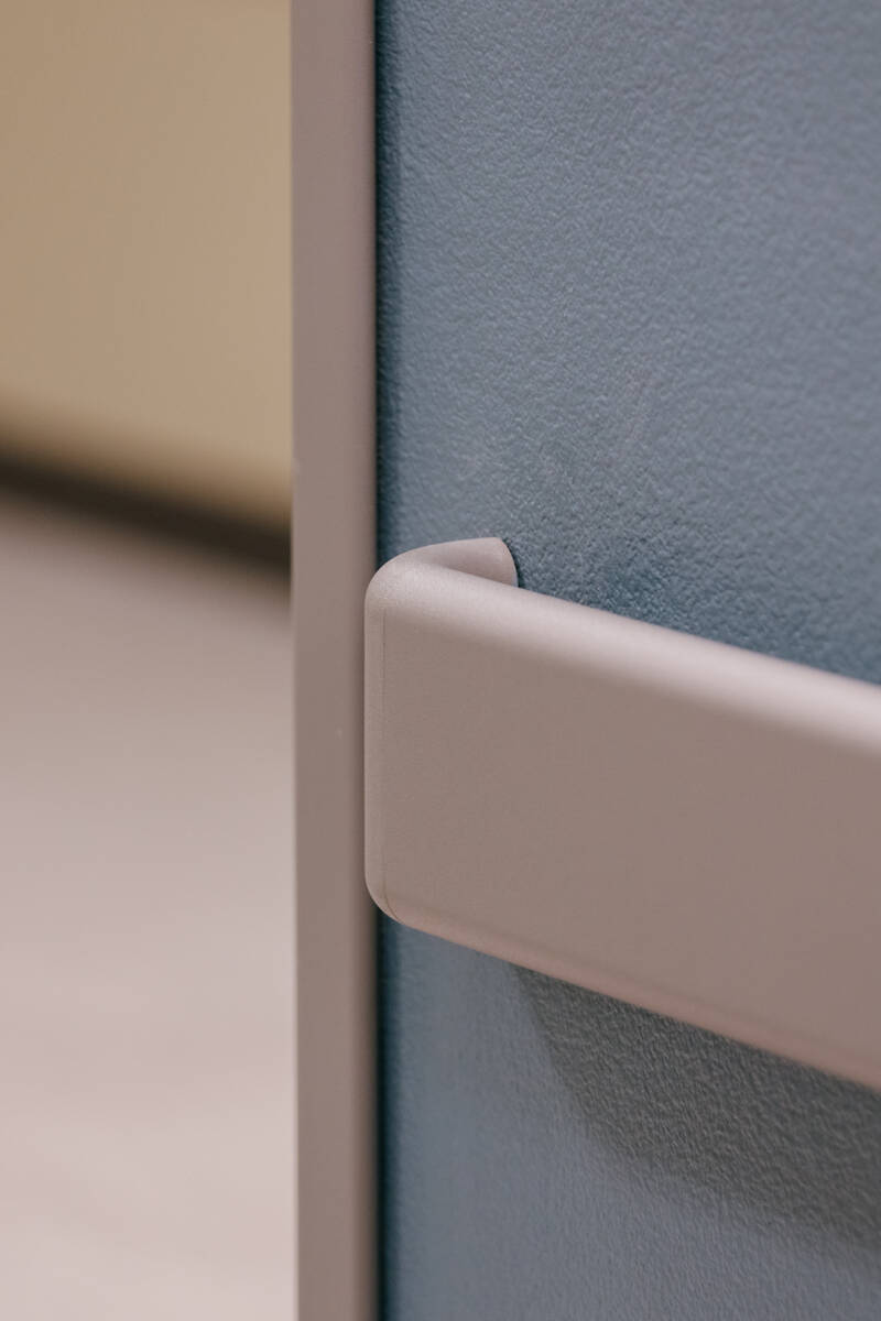 The new Crisis Stabilization Center features stable railing along many of its walls for patient ...