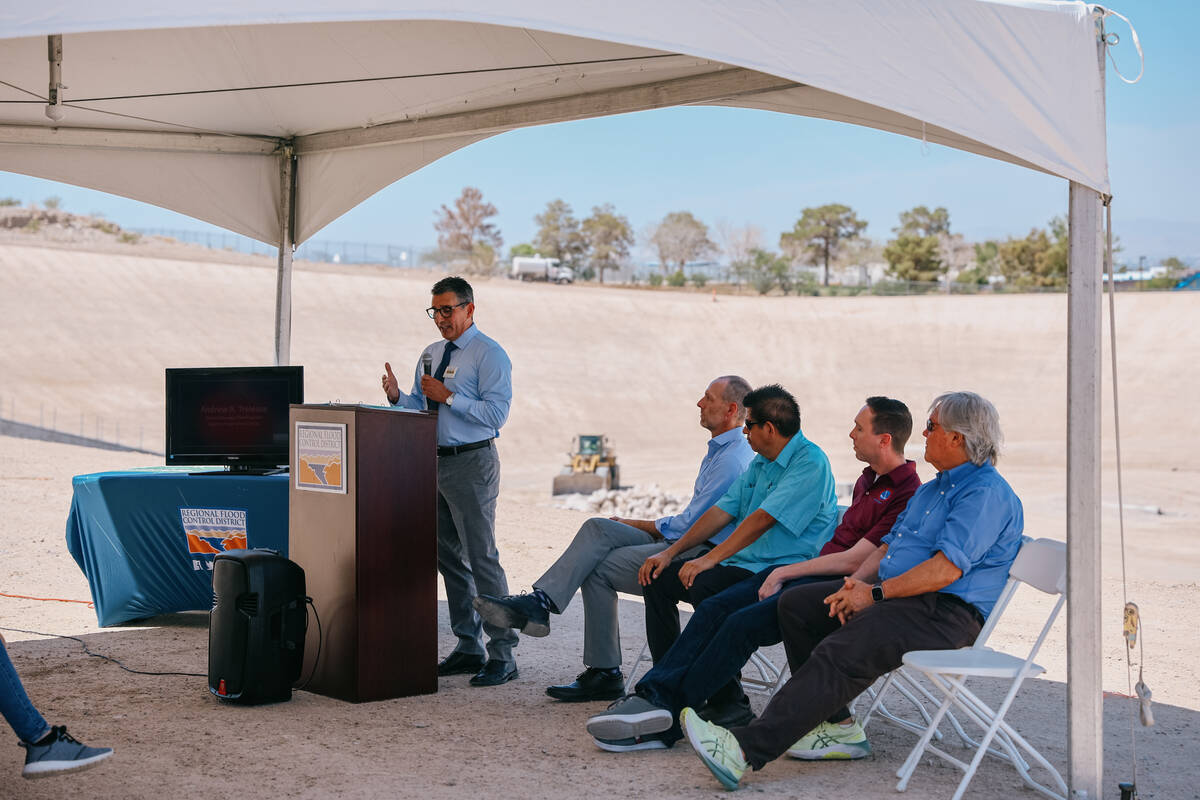 Andrew R. Trelease, the general manager and chief engineer of the Regional Flood Control Distri ...