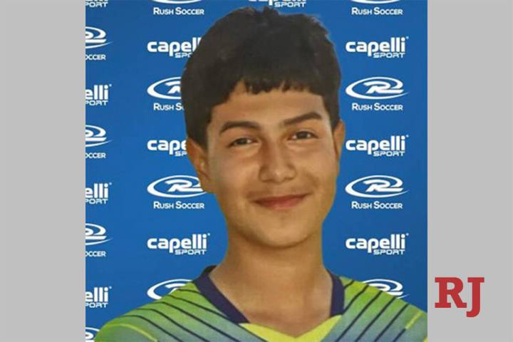 Alonso Tadeo Celis, 15, of Las Vegas, is a soccer player on the Nevada Rush B2010 Select youth ...