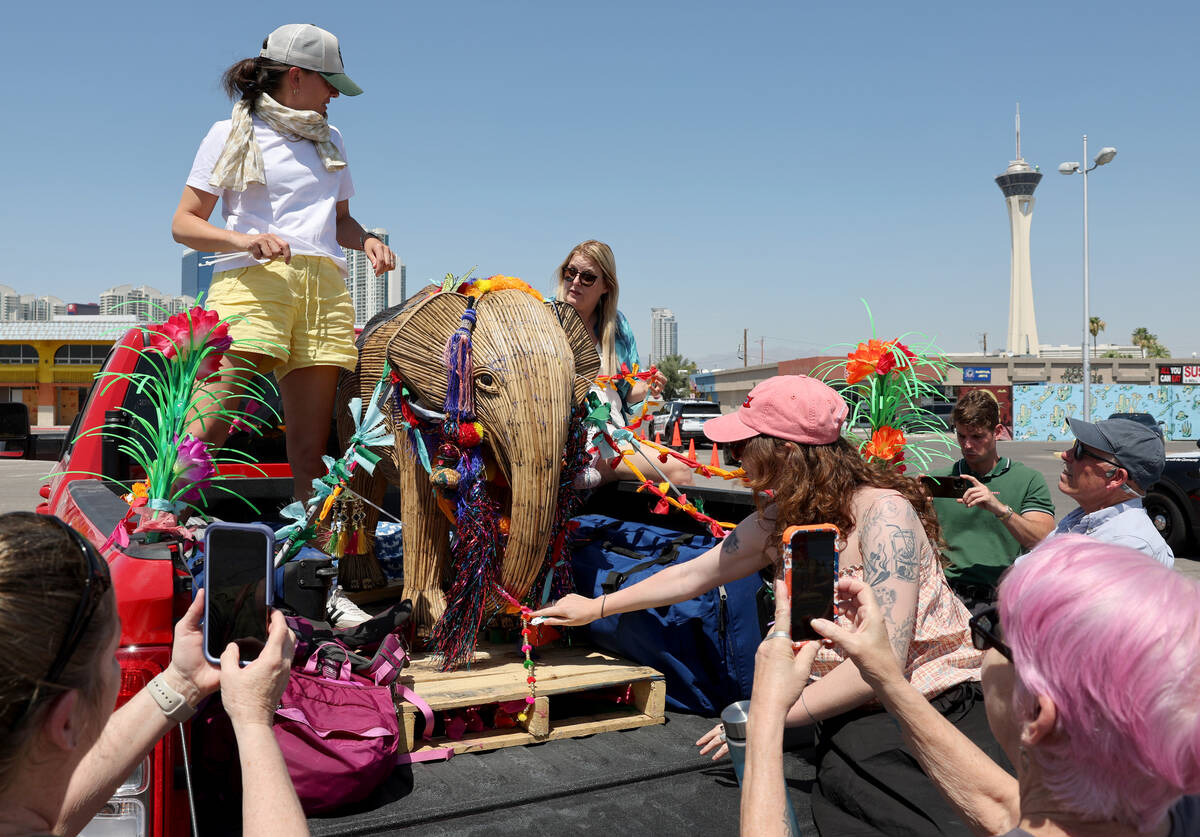 Rose Tomalin, owner of Love Brand and Co. who handles merchandising, from left, volunteer Rebec ...