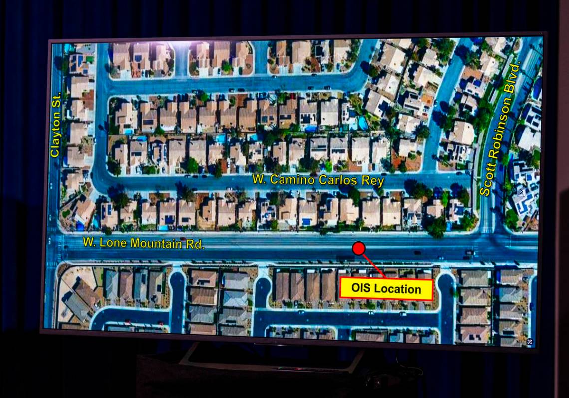 The location map of a recent officer involved shooting described as Asst. Sheriff Dori Koren gi ...