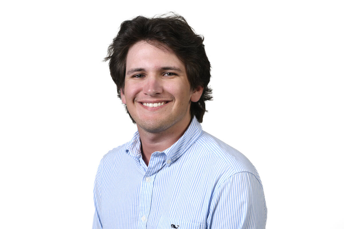 Las Vegas Review-Journal digital content producer Kevin Barr Thursday, June 26, 2025, in Las Ve ...