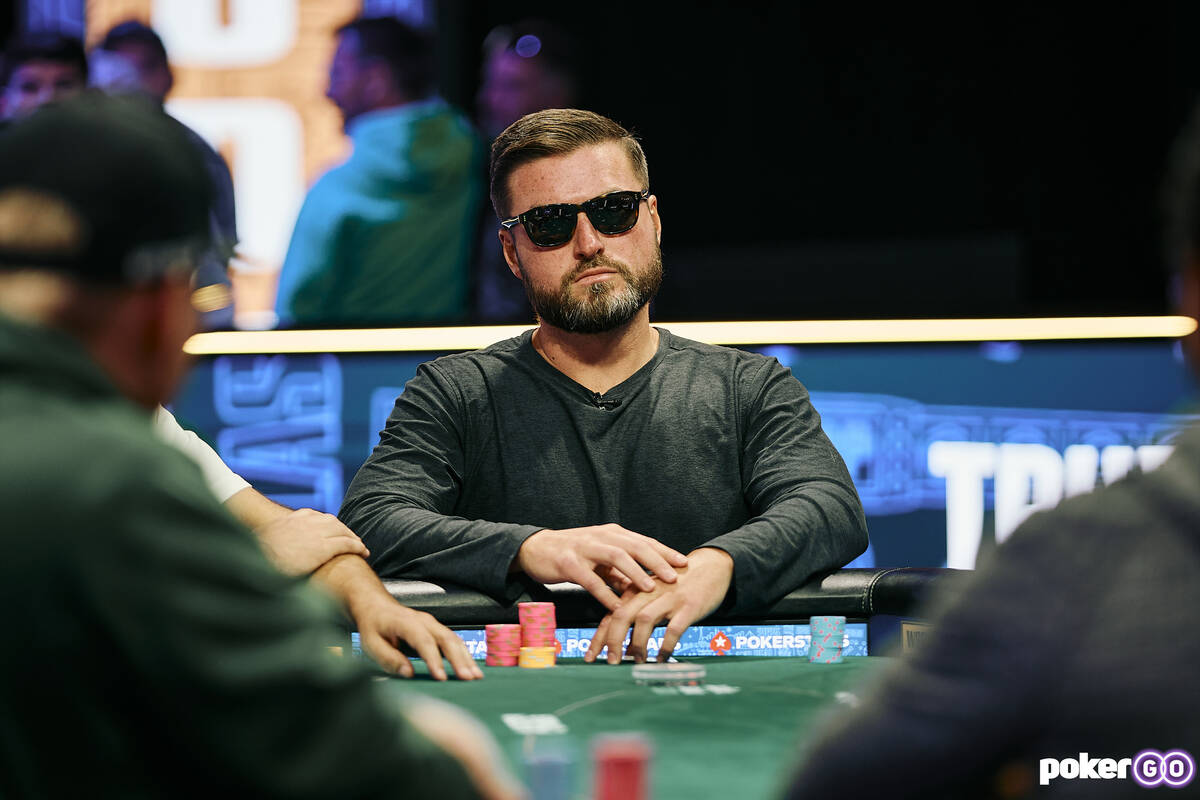 James Carroll plays in the the $1,500 buy-in “Millionaire Maker” No-limit Hold’em event a ...